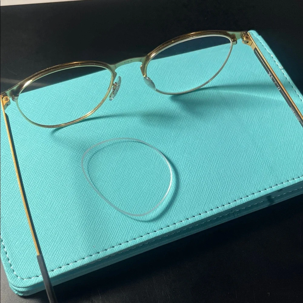Ray-Ban youth Black and Gold Round Glasses